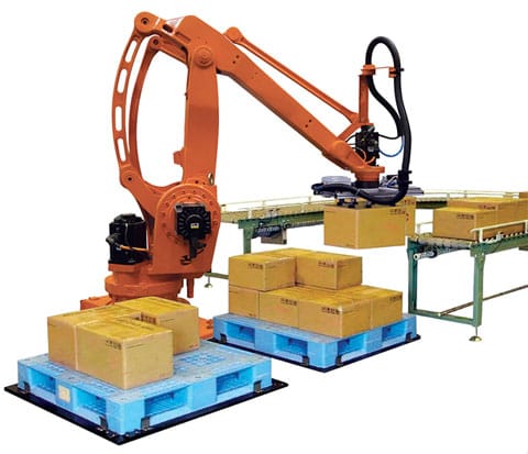 Robot xếp bao vào pallet