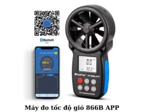 máy đo tốc độ gió 866B APP