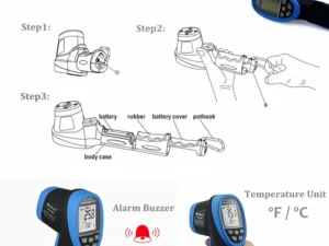Nhiệt kế hồng ngoại công nghiệp -50 đến 1500 độ C 5