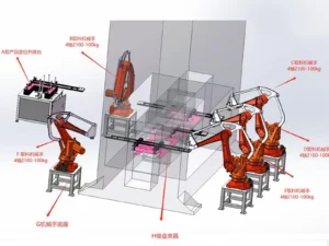 Robot 4 trục xếp bao 10kg